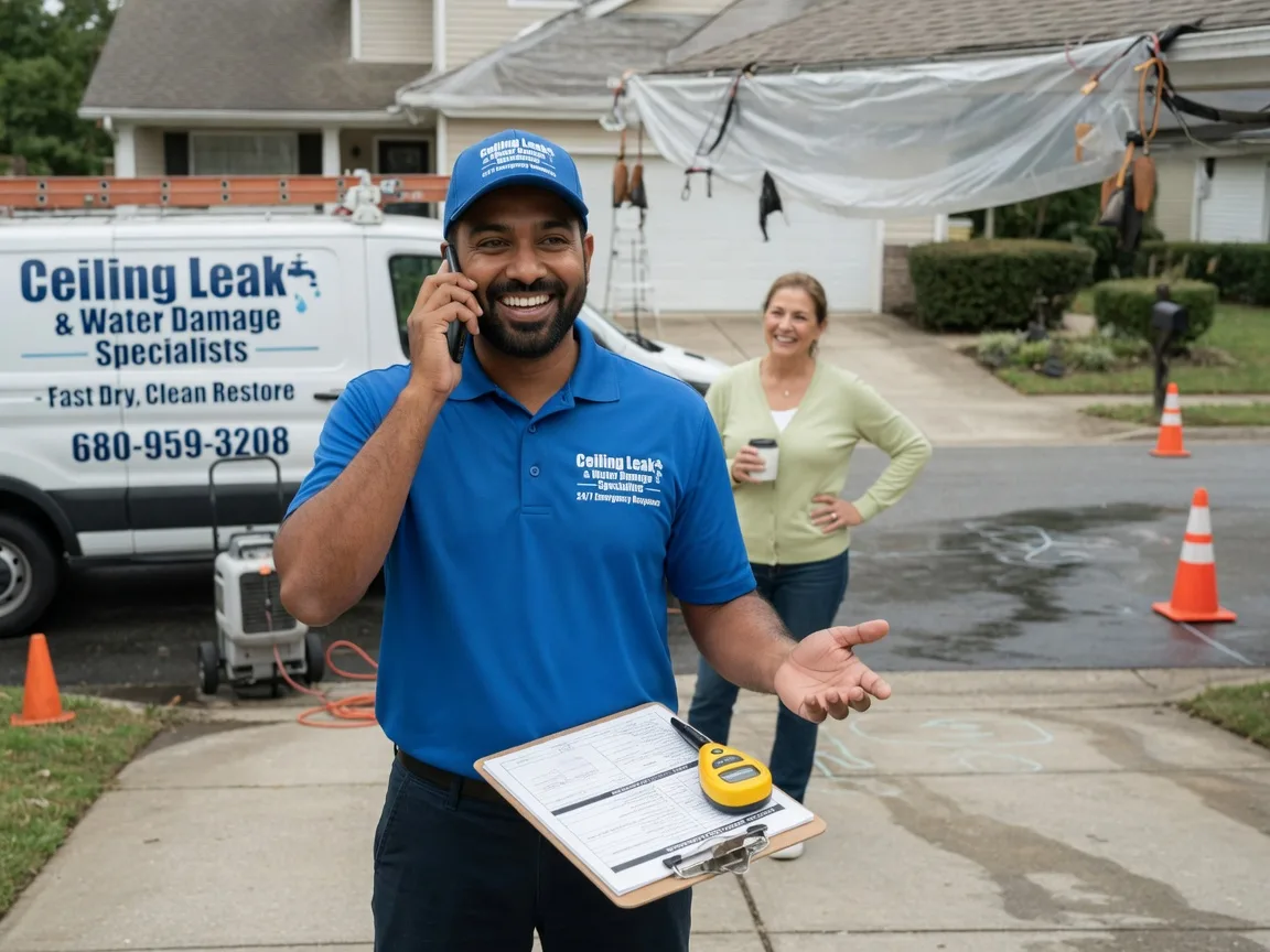 Ceiling Leak Cleanup Ringwood, OK FAQs